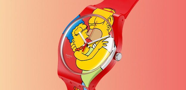 Swatch Watch Simpsons Sweet Embrace 41mm